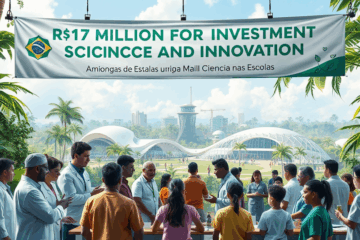 Imagem representativa do investimento em ciência e inovação no Amapá, destacando projetos e políticas públicas para o desenvolvimento na Amazônia.