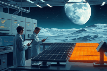 Tecnologia solar inovadora desenvolvida em parceria com a NASA para missões espaciais futuras.