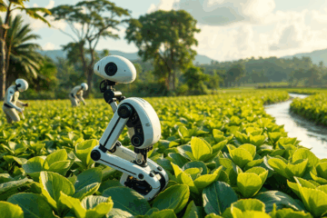 Imagem destacada sobre tecnologia e gestão sustentável no agro brasileiro, destacando a importância da proteção de recursos produtivos.