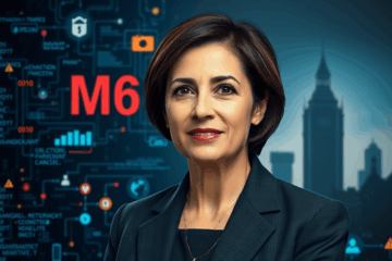 Blaise Metreweli, primeira mulher a liderar o MI6, discutindo segurança e inovação.