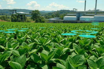 A tecnologia digital e a inteligência artificial no setor do tabaco no Brasil promovem sustentabilidade e eficiência na produção.