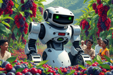 Açaibot, o robô que mecaniza a colheita do açaí, promete transformar vidas e aumentar a produtividade na agricultura.