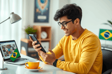 Imagem mostrando várias plataformas online para receber dinheiro diretamente na conta bancária