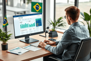 Pessoa usando o aplicativo da BV Financeira para simular e obter crédito de forma prática.