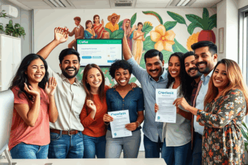 Imagem de um contrato de empréstimo sendo assinado, representando a facilidade de crédito da Crefisa para negativados.