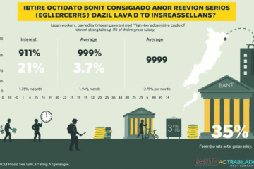 Representação visual das taxas de juros do crédito consignado e suas variações entre bancos, afetando trabalhadores CLT.