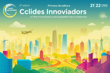 Evento Cidades Inovadoras destacando inovação e desenvolvimento sustentável.