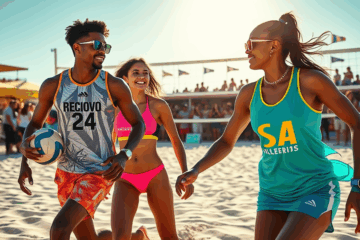 A ascensão do vôlei de praia no cenário esportivo global e sua relação com moda e desempenho.
