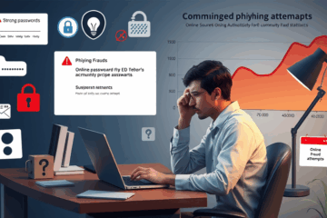 Imagem ilustrativa sobre fraudes online e proteção digital