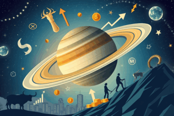 Influência de Saturno nas finanças de Touro, Virgem e Capricórnio em 2025, destacando disciplina e planejamento.