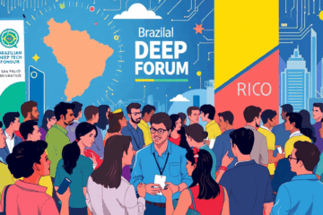 Imagem do Fórum Brasileiro de Deep Techs, um evento que discute inovações científicas e reúne startups de tecnologias complexas.