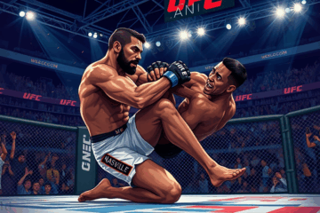 Valter Walker finaliza Kennedy Nzechukwu com uma chave de calcanhar no UFC, conquistando o bônus de Performance da Noite.