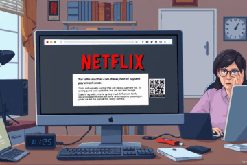 Imagem ilustrativa de fraude virtual usando nome da Netflix.