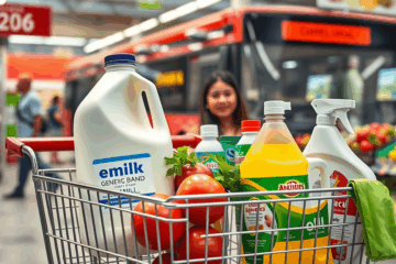 Imagem ilustrativa de compras inteligentes para economizar no orçamento familiar.