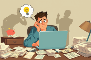 Imagem ilustrativa sobre gestão de finanças pessoais e desafios financeiros.