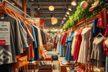 Análise da inflação no setor de moda em junho de 2025, destacando as variações de preços em roupas e acessórios.