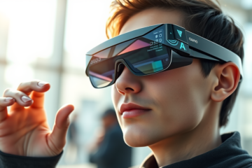 Óculos Android XR com tecnologia de IA e display inovador.