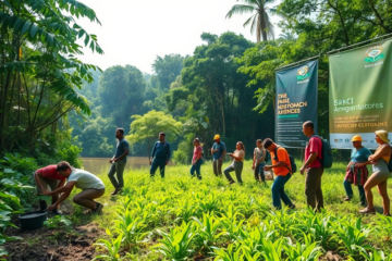 Imagem representativa do Fundo Amazônico e seus projetos de restauração forestal e combate a incêndios.
