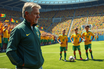 Carlo Ancelotti durante um treino com a seleção brasileira, preparando-se para a Copa do Mundo de 2026.