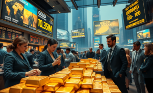 Imagem ilustrativa sobre a valorização do ouro em contextos de tensões geopolíticas e instabilidade financeira.