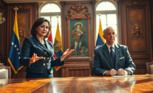 Delcy Rodríguez anuncia mudanças no governo interino, destacando nomeações de líderes chave.