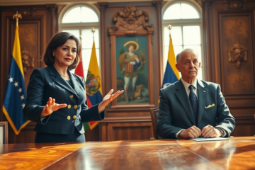 Delcy Rodríguez anuncia mudanças no governo interino, destacando nomeações de líderes chave.