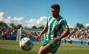 Bolasie em ação durante uma partida de futebol, simbolizando sua possível contratação pela Chapecoense.