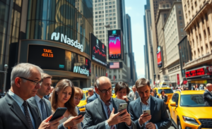 Imagem destacando as fintechs brasileiras Agibank e PicPay, que enfrentam dificuldades após suas estreias na Nasdaq.