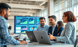 Imagem representativa da transformação tecnológica trazida pela inteligência artificial nos negócios.