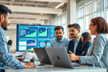 Imagem representativa da transformação tecnológica trazida pela inteligência artificial nos negócios.