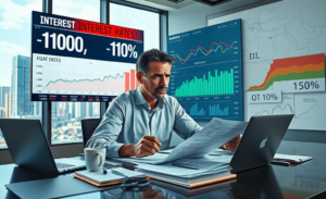 Gráfico mostrando a evolução da taxa Selic e fatores econômicos que a influenciam.