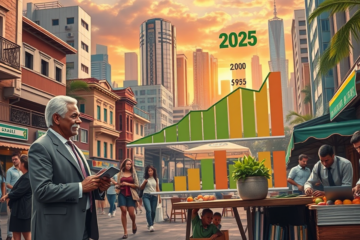 Gráficos e dados sobre o aumento da renda média dos brasileiros em 2025.