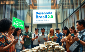 Imagem ilustrativa sobre a liberação de valores esquecidos no Brasil pelo programa Desenrola Brasil 2.0.