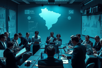 Imagem representativa da Operação Fluxo Oculto que investiga fintechs suspeitas de lavagem de dinheiro no setor de combustíveis.