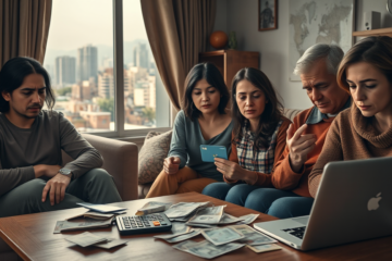 Famílias em São Paulo enfrentam dificuldades financeiras devido ao endividamento e inflação, afetando seu consumo e confiança econômica.